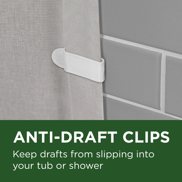 Eider & Ivory™ Jarmon Solid Color Recycled Cotton Shower Curtain Liner & Reviews Wayfair